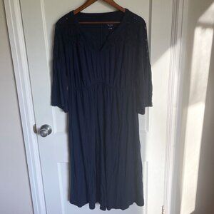 Isabel Maternity Navy Blue Knee Length Dress